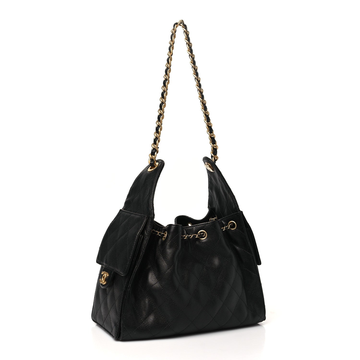Chanel Caviar Quilted Small Chanel 25 Handbag Black 2 of 10