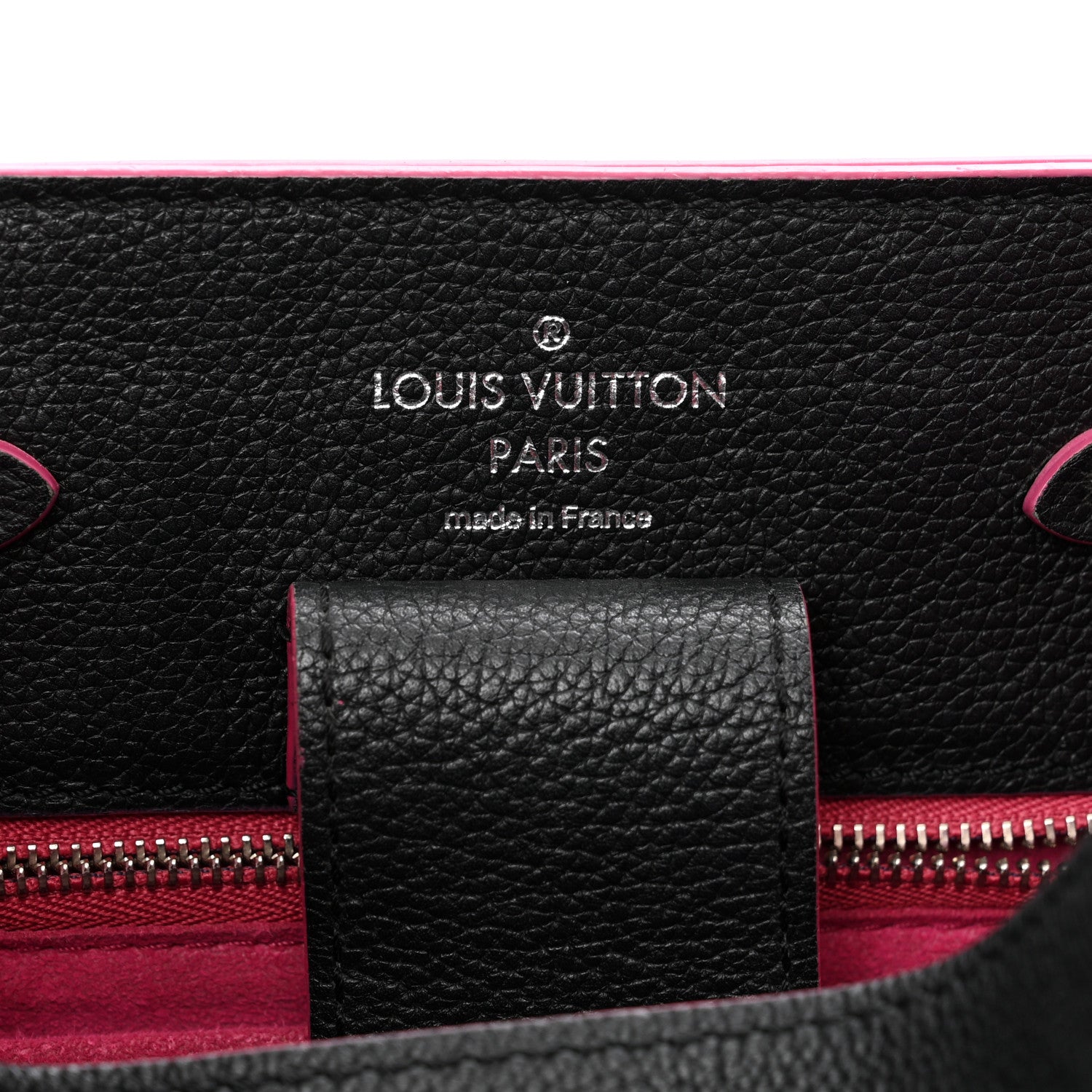 Louis Vuitton Calfskin Lockme Bucket Black 7 of 9