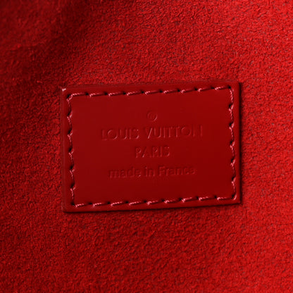 Louis Vuitton Damier Ebene Caissa Hobo Cherry 6 of 10