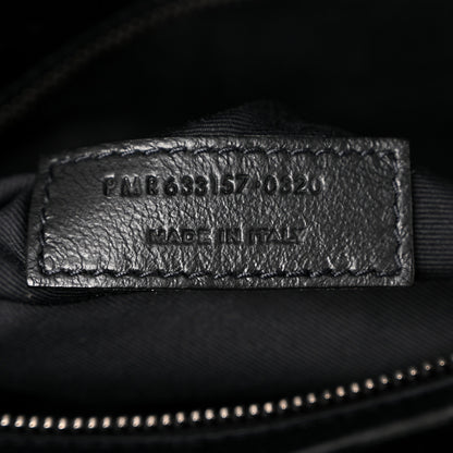 Saint Laurent Crinkled Calfskin Matelasse Monogram Large Niki Chain Satchel Black Black 7 of 10