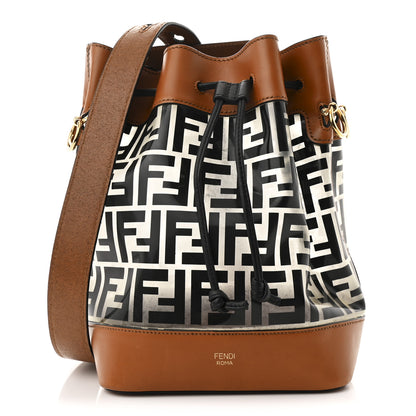Fendi TPU FF Vitello Aura F is Fendi Grande Mon Tresor Bucket Bag Black Cuoio 1 of 11