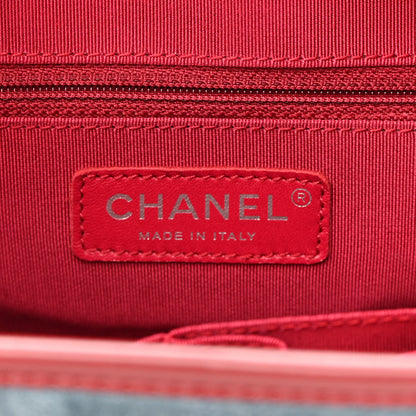 Chanel Suede Calfskin Quilted Medium Gabrielle Hobo Blue 6 of 9