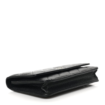 Chanel Caviar Quilted Wallet on Chain WOC Black 4 of 9