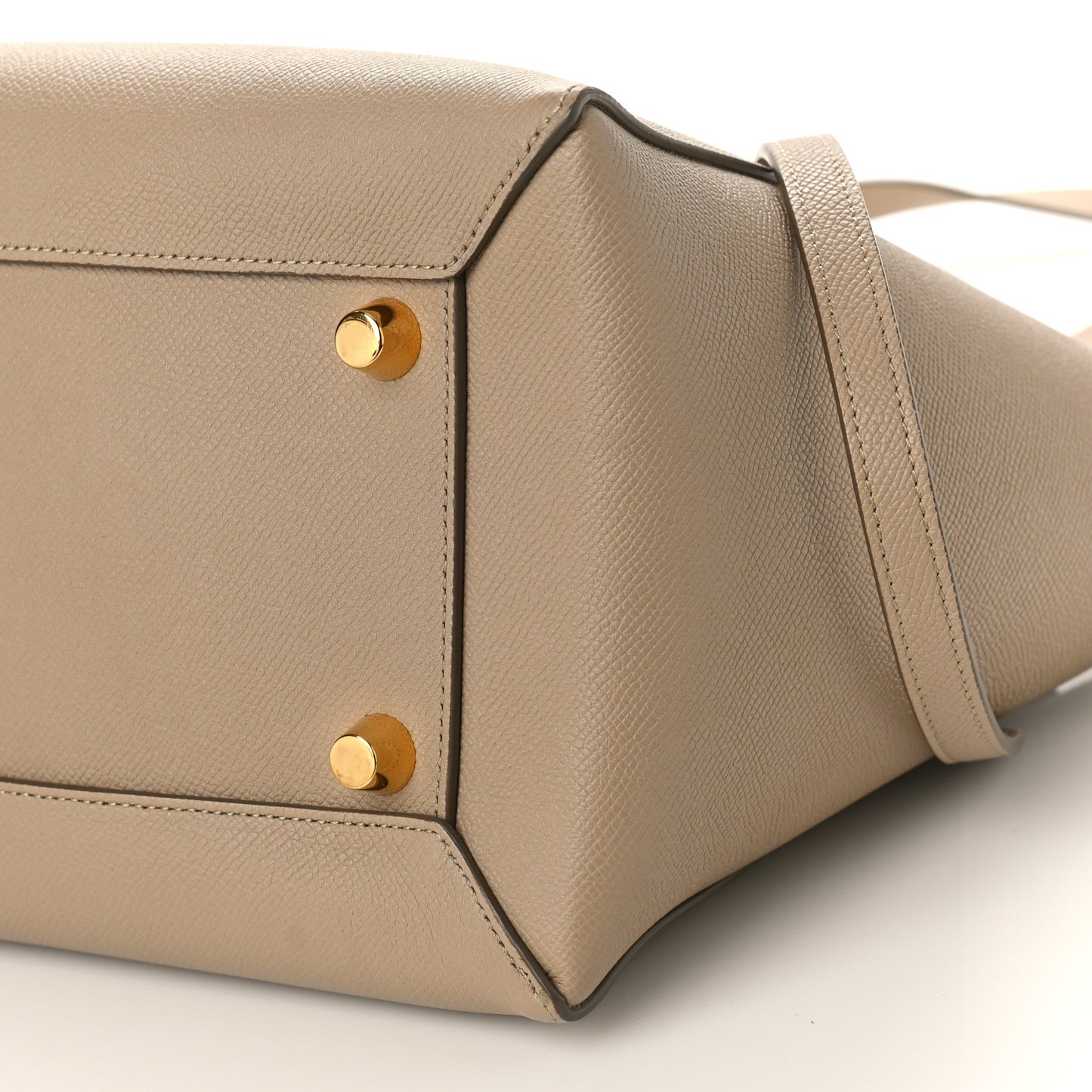 Grained Calfskin Mini Belt Bag Light Taupe