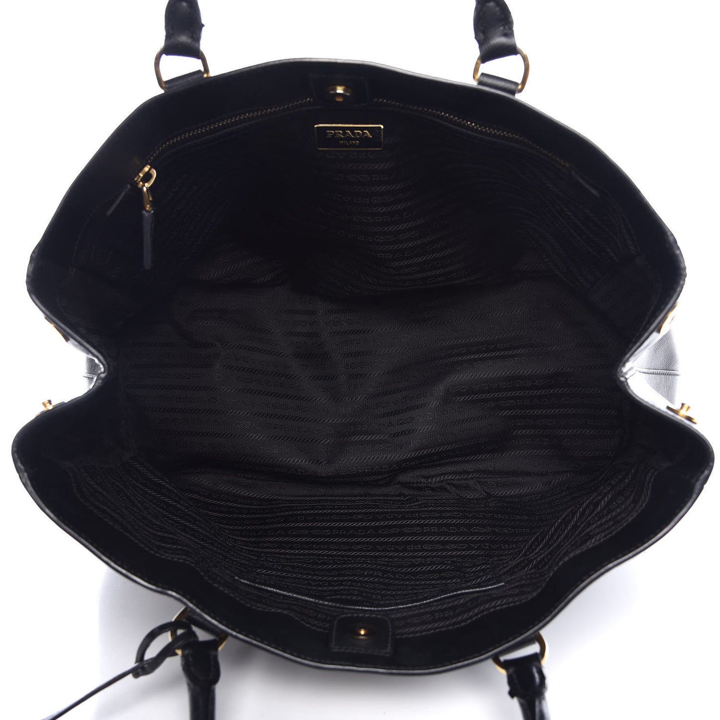 Saffiano Lux Large Tote Black