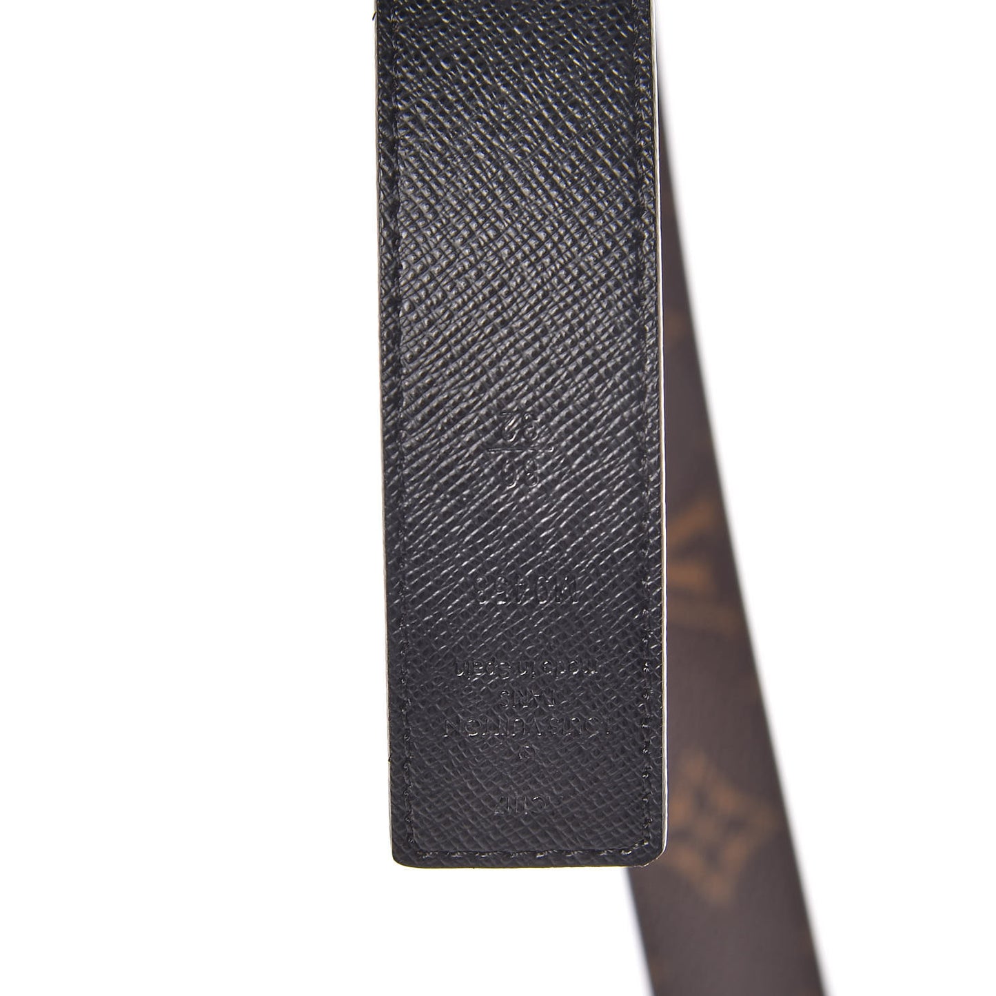 Calfskin Monogram 30mm LV Initiales Reversible Belt 80 32 Black
