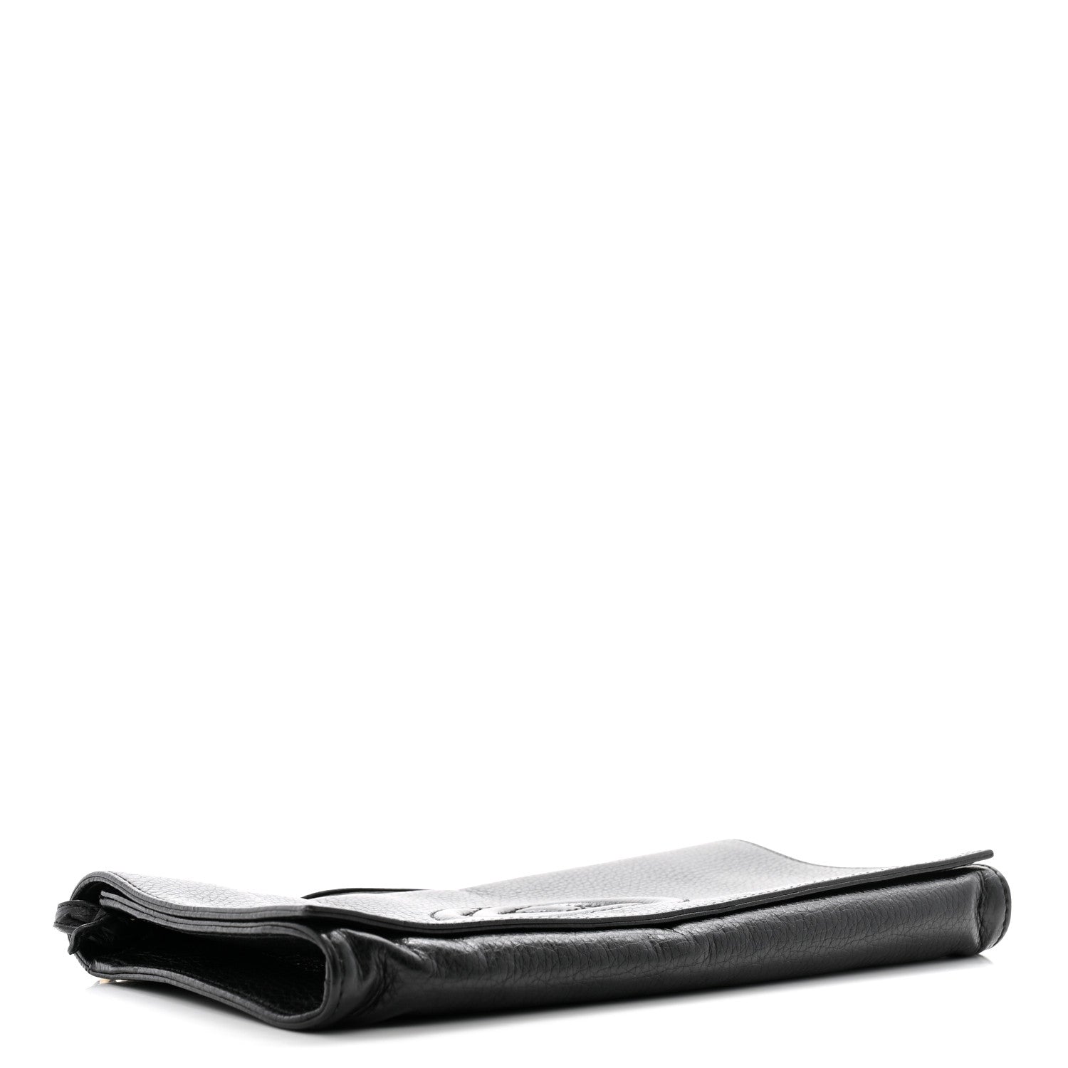 Gucci Pebbled Calfskin Medium Soho Clutch Black 4 of 11