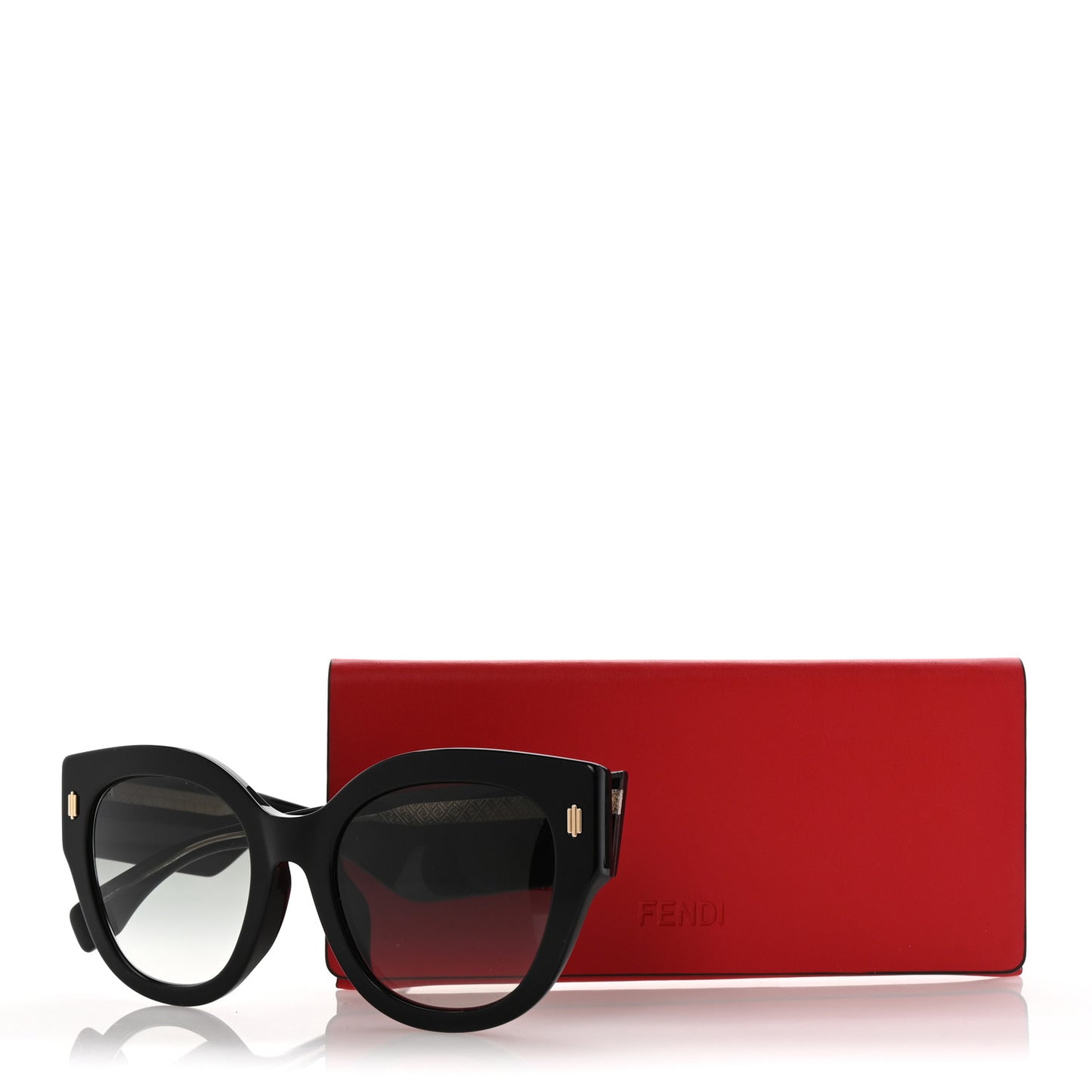 Acetate Cat Eye Sunglasses FF0452/F/S Black