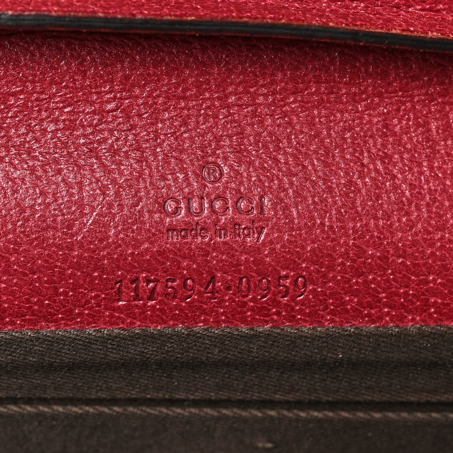 Monogram Bamboo Bar Clutch Red