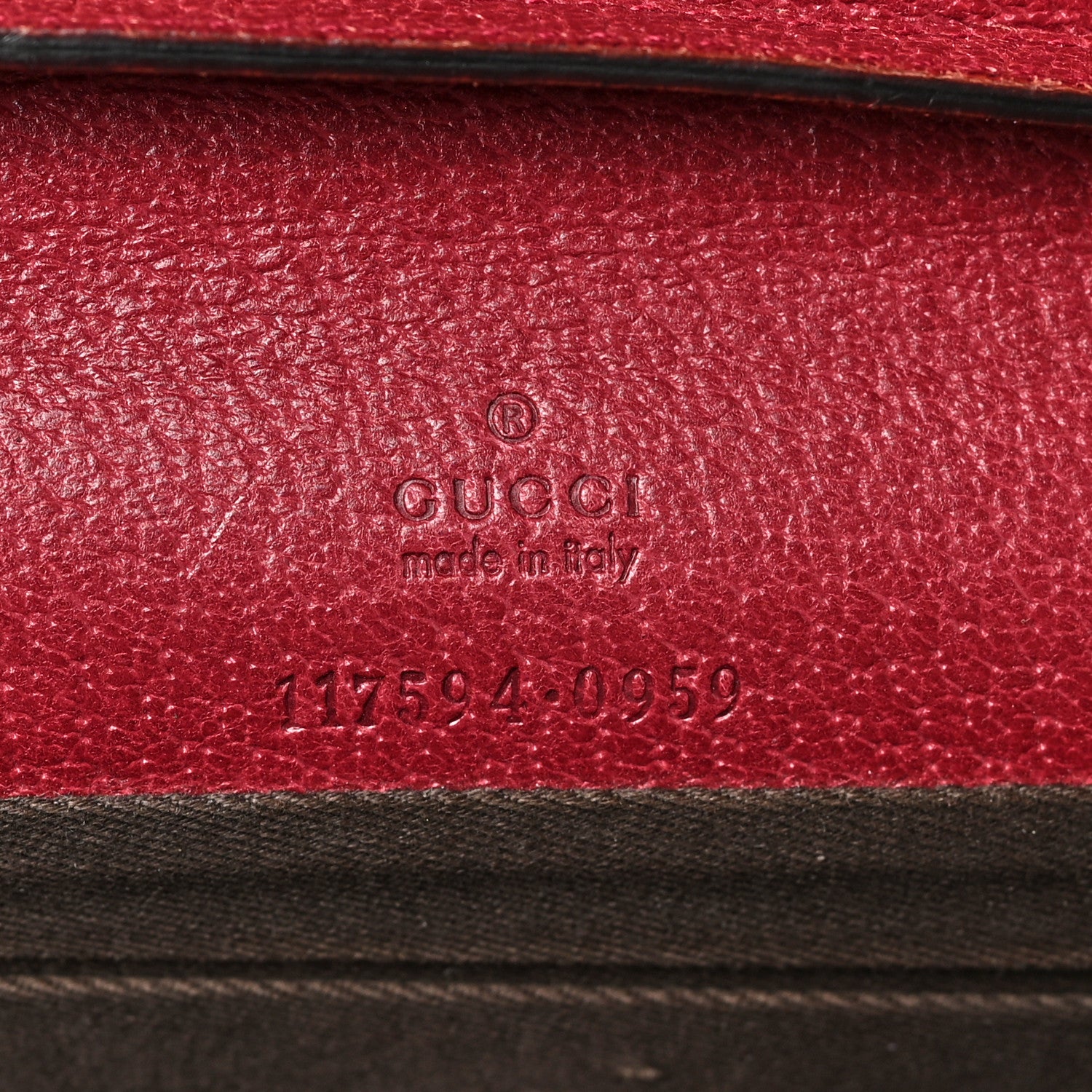 Gucci Monogram Bamboo Bar Clutch Red 6 of 8