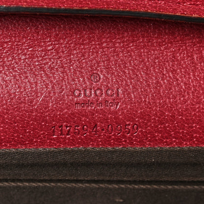 Gucci Monogram Bamboo Bar Clutch Red 6 of 8