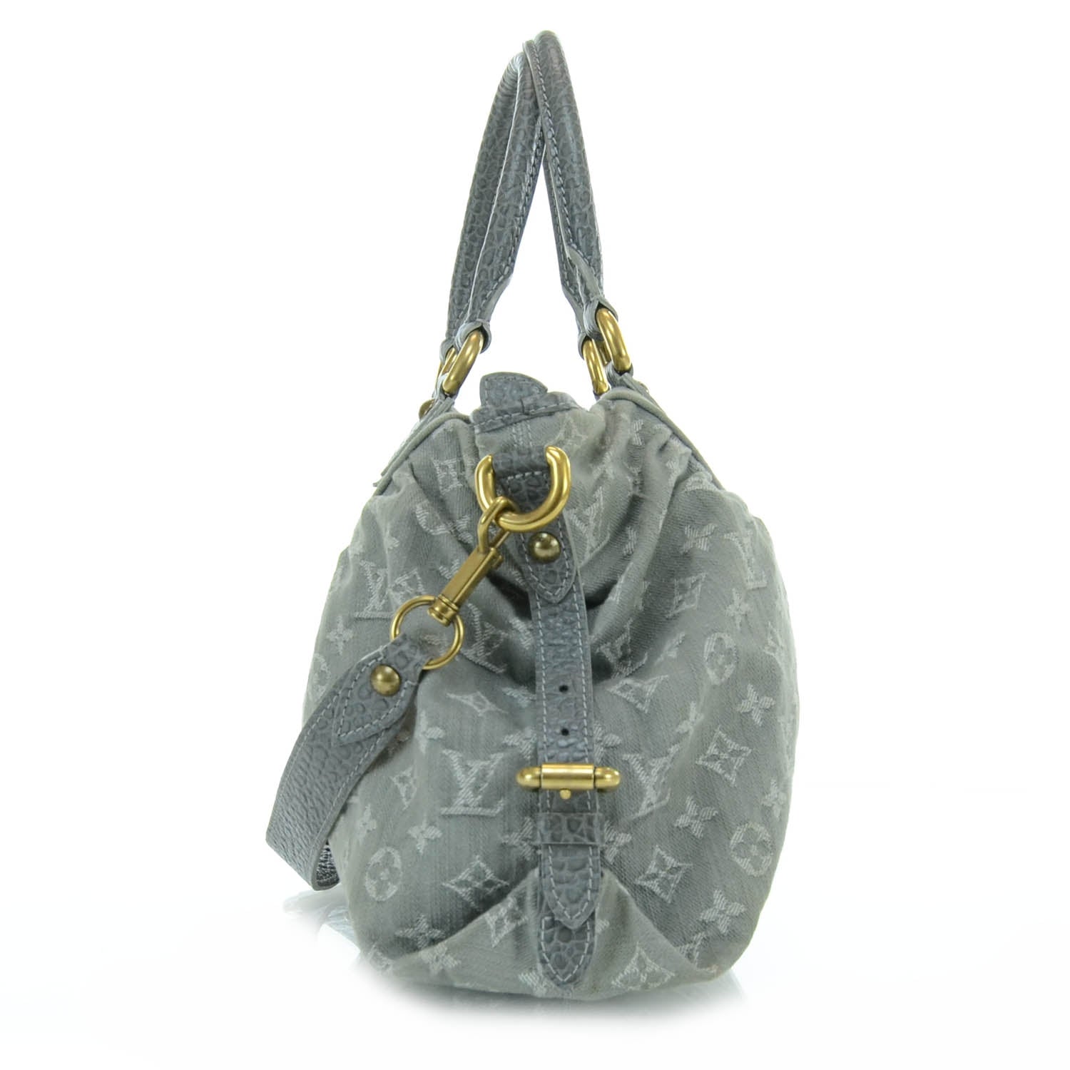 Louis Vuitton Denim Neo Cabby MM Grey 4 of 11