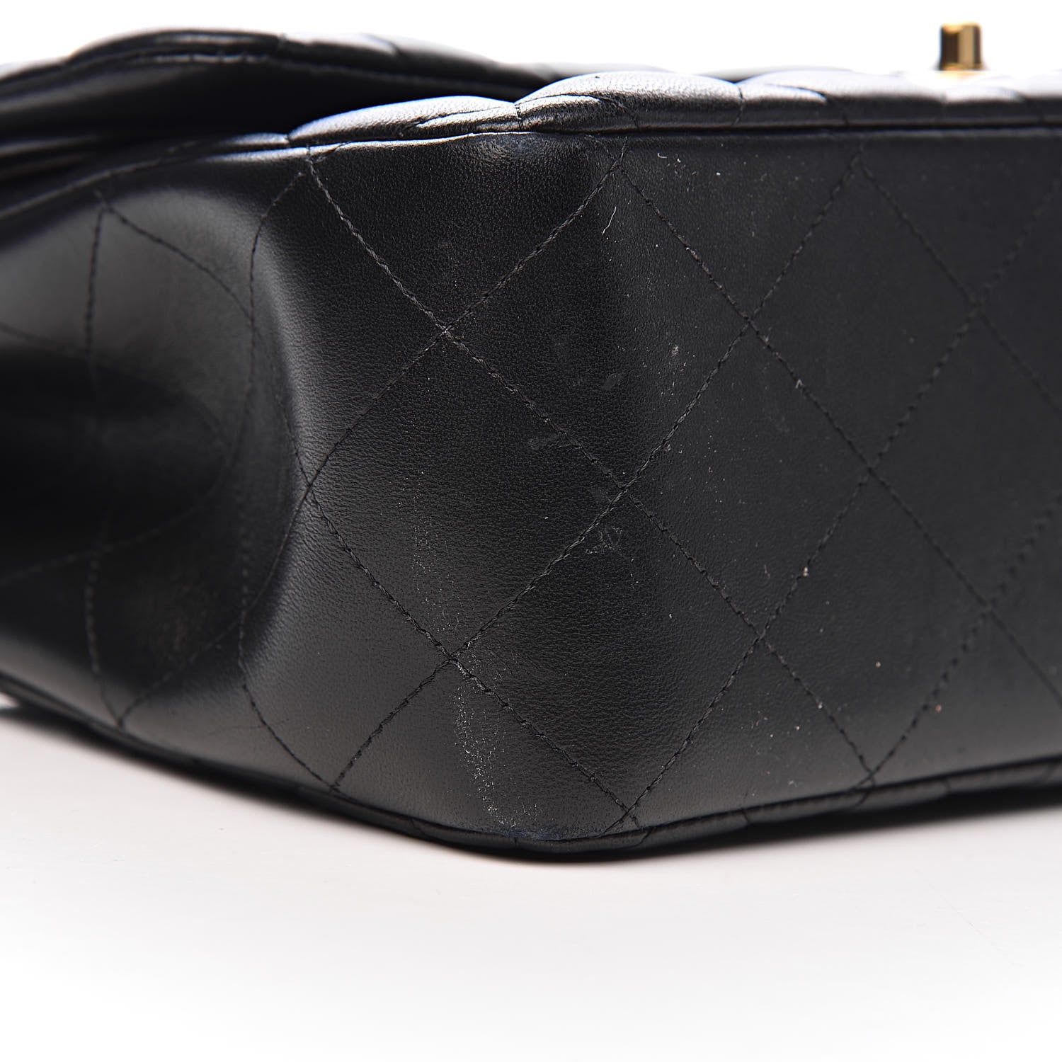 Chanel Lambskin Quilted Jumbo Double Flap Black 11 of 15