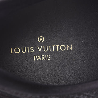 Louis Vuitton Metallic Patent Suede Run Away Sneakers 10.5 Black 7 of 13