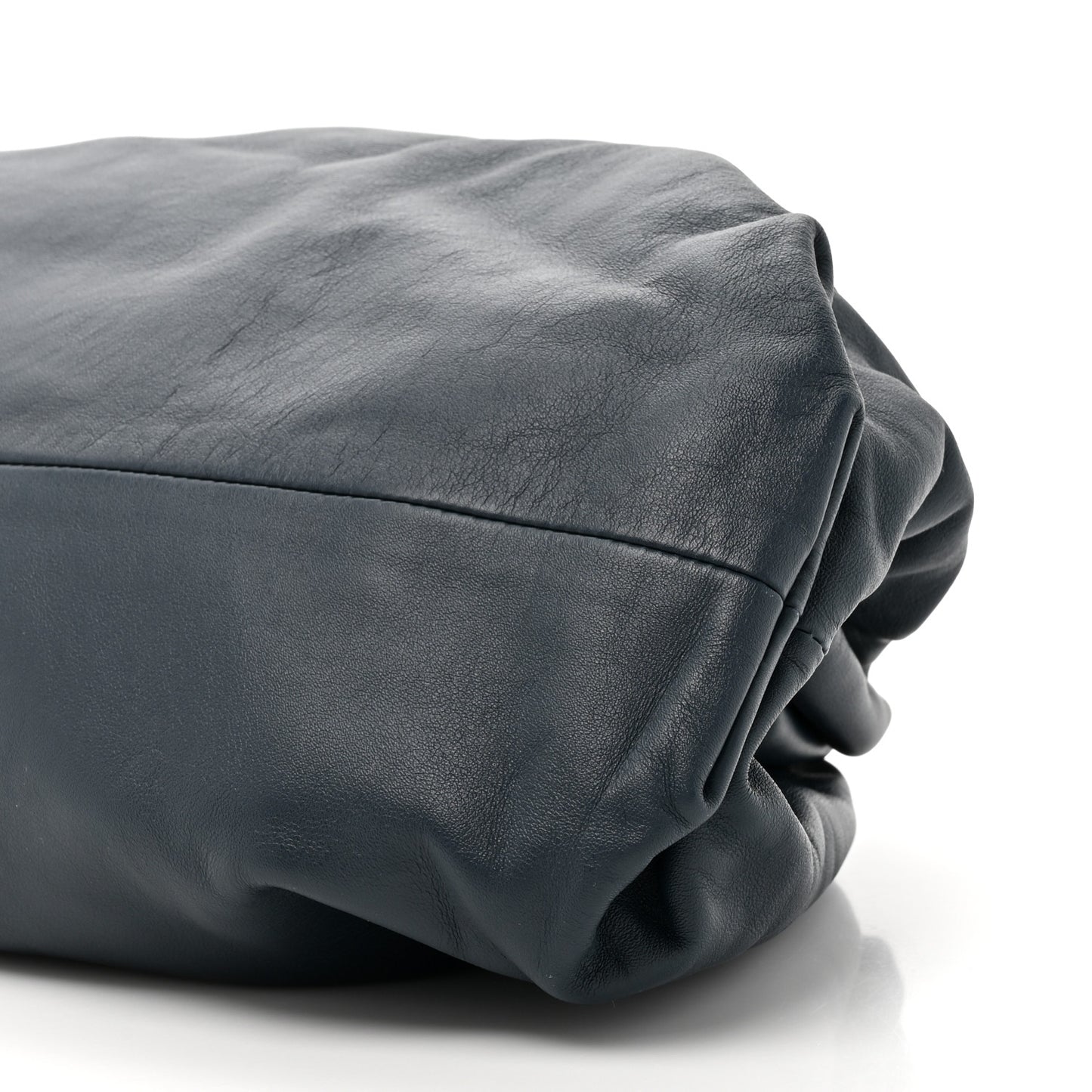 Smooth Butter Calf The Pouch Oversized Clutch Deep Blue