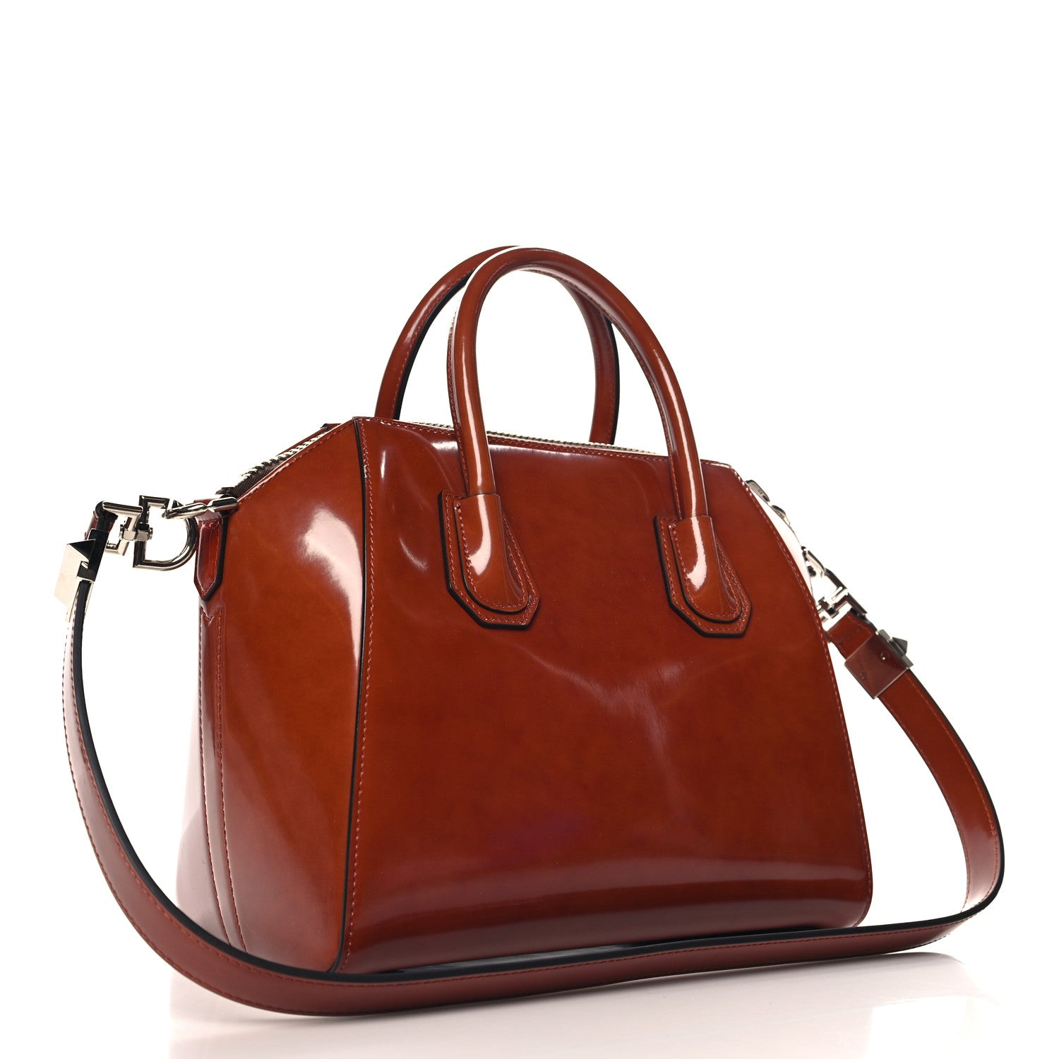 Givenchy Shiny Lord Calfskin Small Antigona Tan 2 of 10