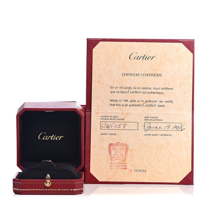 Cartier 18K Yellow Gold 3.5mm LOVE Wedding Band Ring 53 6.25 5 of 5