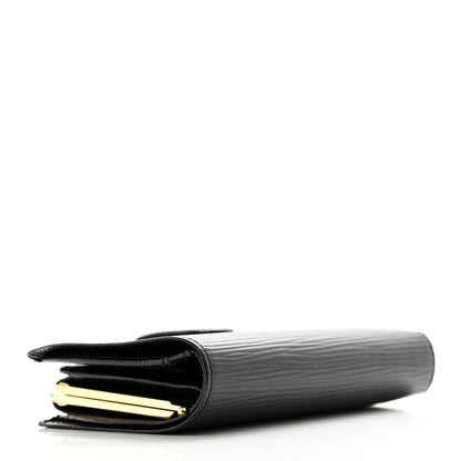 Louis Vuitton Epi French Purse Wallet Black 3 of 9