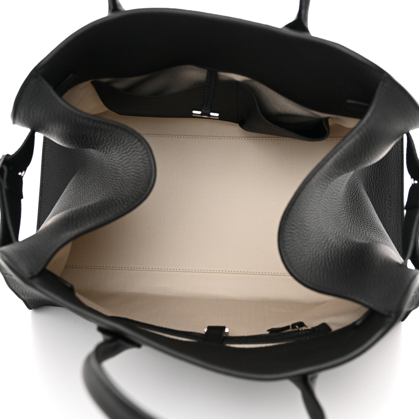 Matte Grained Calfskin Soft Margaux 15 Black