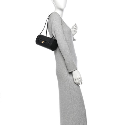 Chanel Shiny Caviar Preppy Coco Small Bowling Bag Black 2 of 11