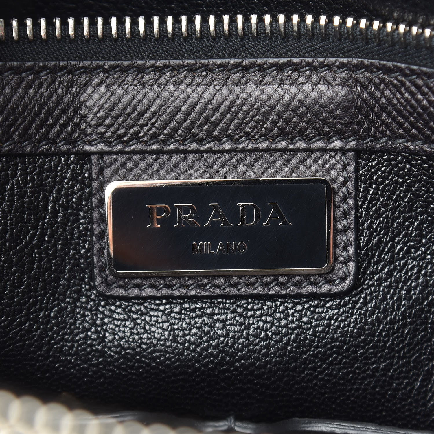 Prada Saffiano Cuir Double Handle Tote Baltico 7 of 22
