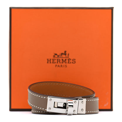 Hermes Swift Kelly Double Tour Bracelet T2 Etoupe 7 of 7