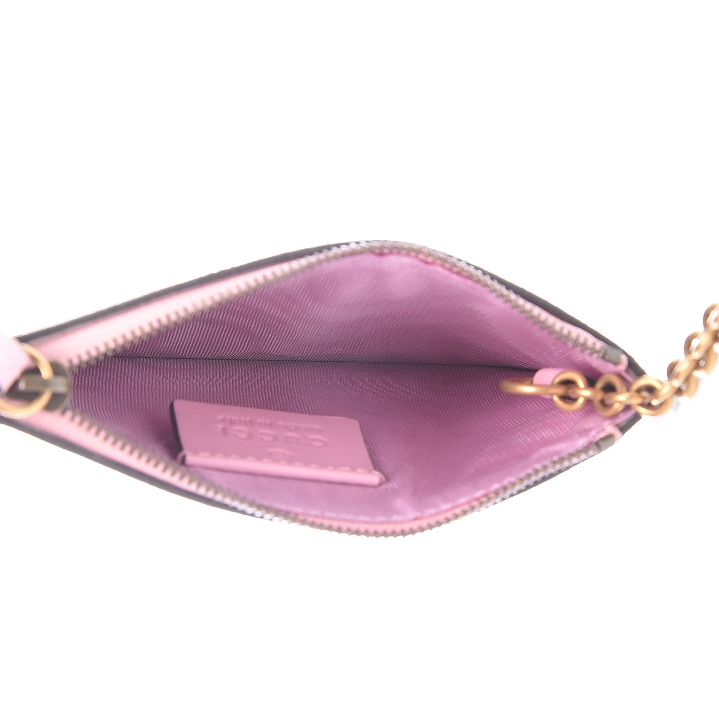 GG Supreme Monogram Strawberry Key Case