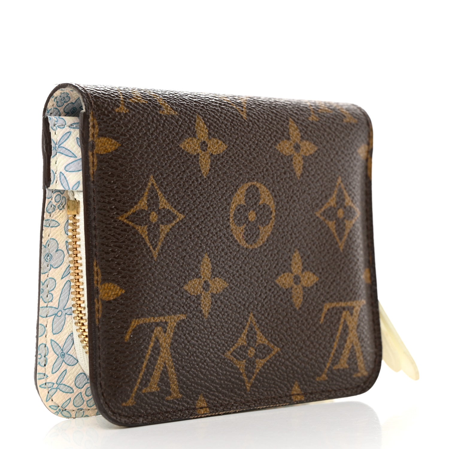 Louis Vuitton Monogram Fleuri Insolite PM Wallet Violet 3 of 9