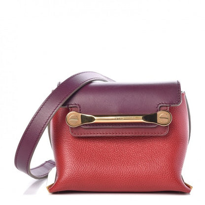 Chloe Calfskin Mini Clare Shoulder Bag Red 1 of 7