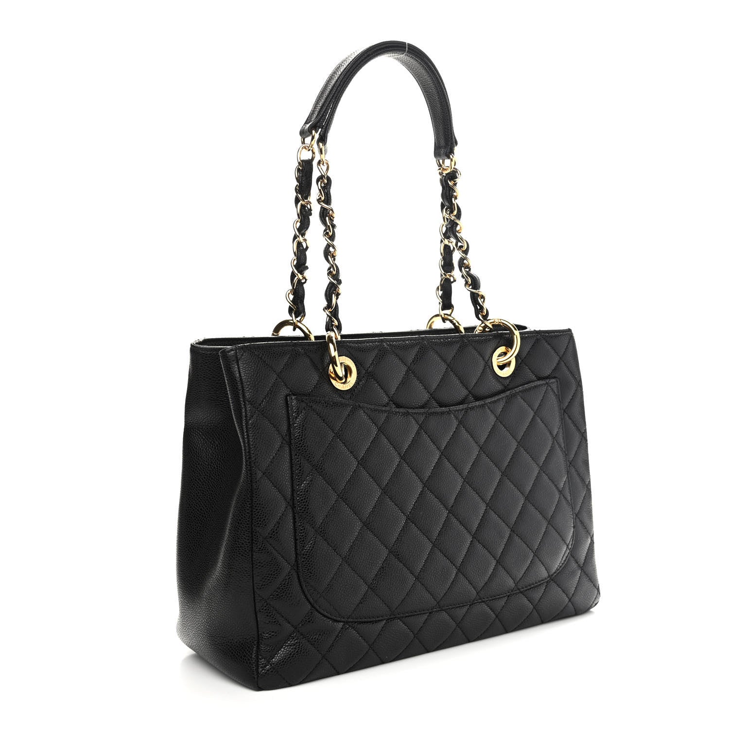 Chanel Caviar Quilted Grand Shopping Tote GST Black 3 of 10