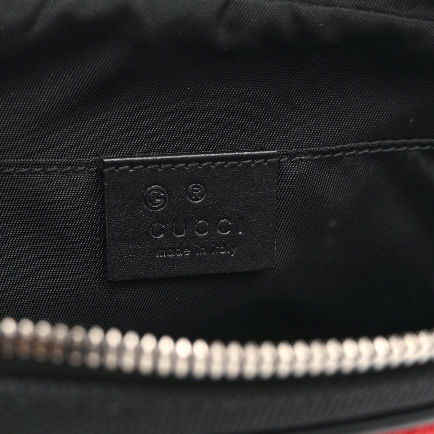 Canvas Web Slim Belt Bag Black