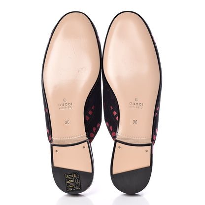 Gucci Jacquard Floral Womens Princetown Slippers 36 Pink 5 of 8