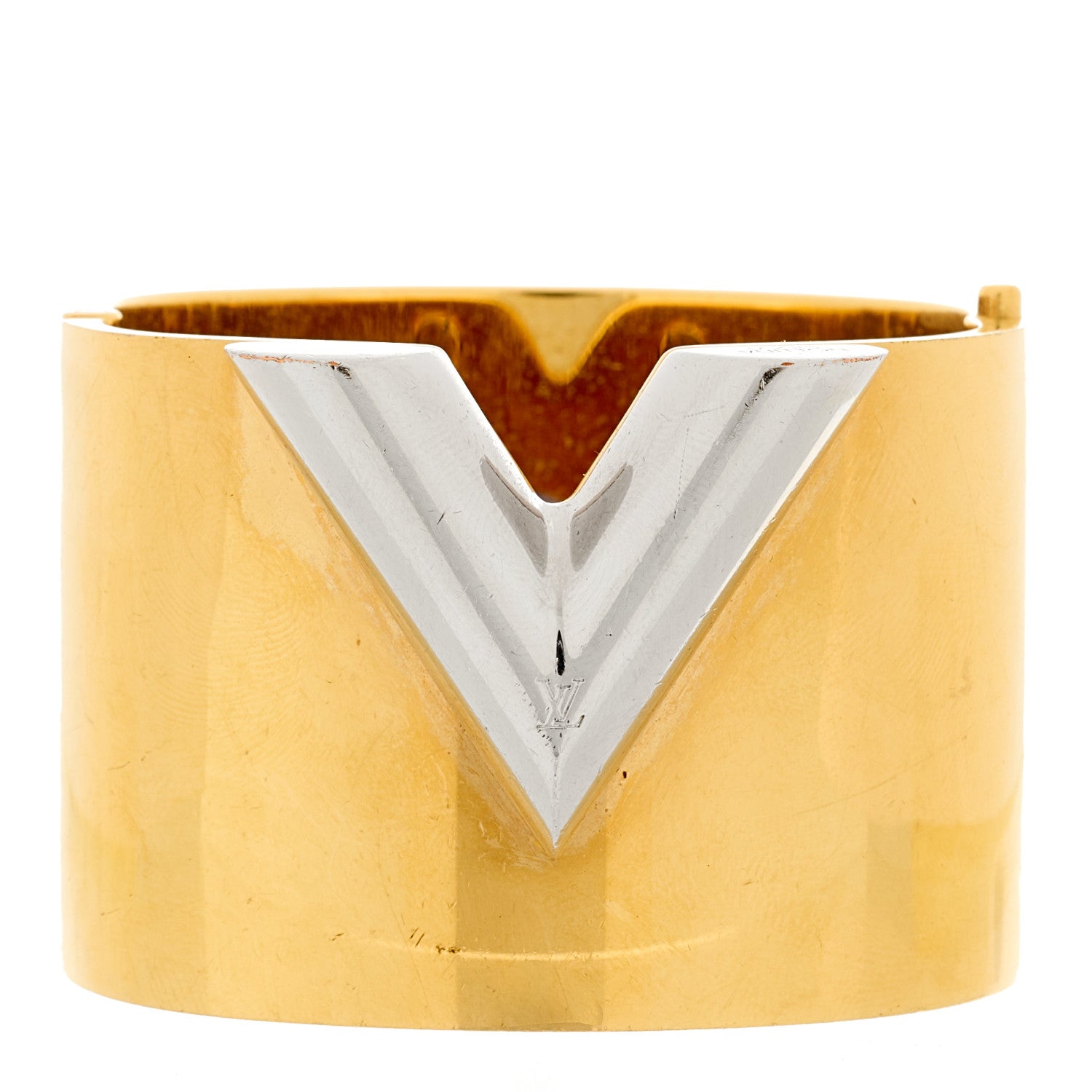 Louis Vuitton Essential V Cuff Gold 1 of 4