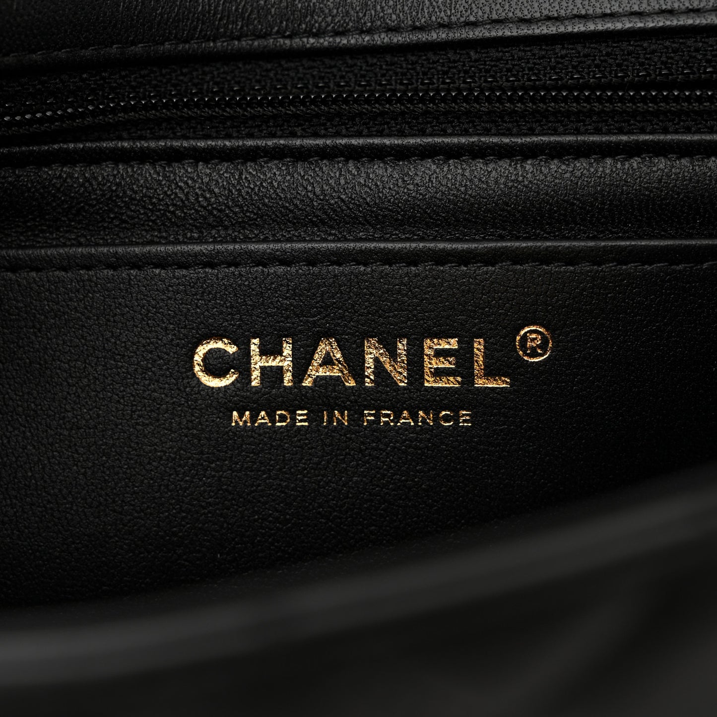 Lambskin Quilted Mini Rectangular Flap Black