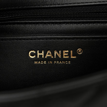 Chanel Lambskin Quilted Mini Rectangular Flap Black 6 of 11