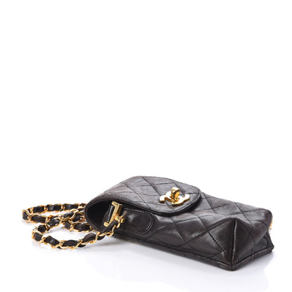 Chanel Lambskin Quilted Phone Holder Brown 4 of 9