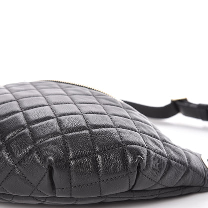 Chanel Calfskin Quilted Belt Me Up Waist Bag Black 9 of 11