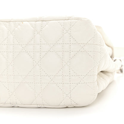 Christian Dior Lambskin Cannage New Lock Flap White 10 of 16