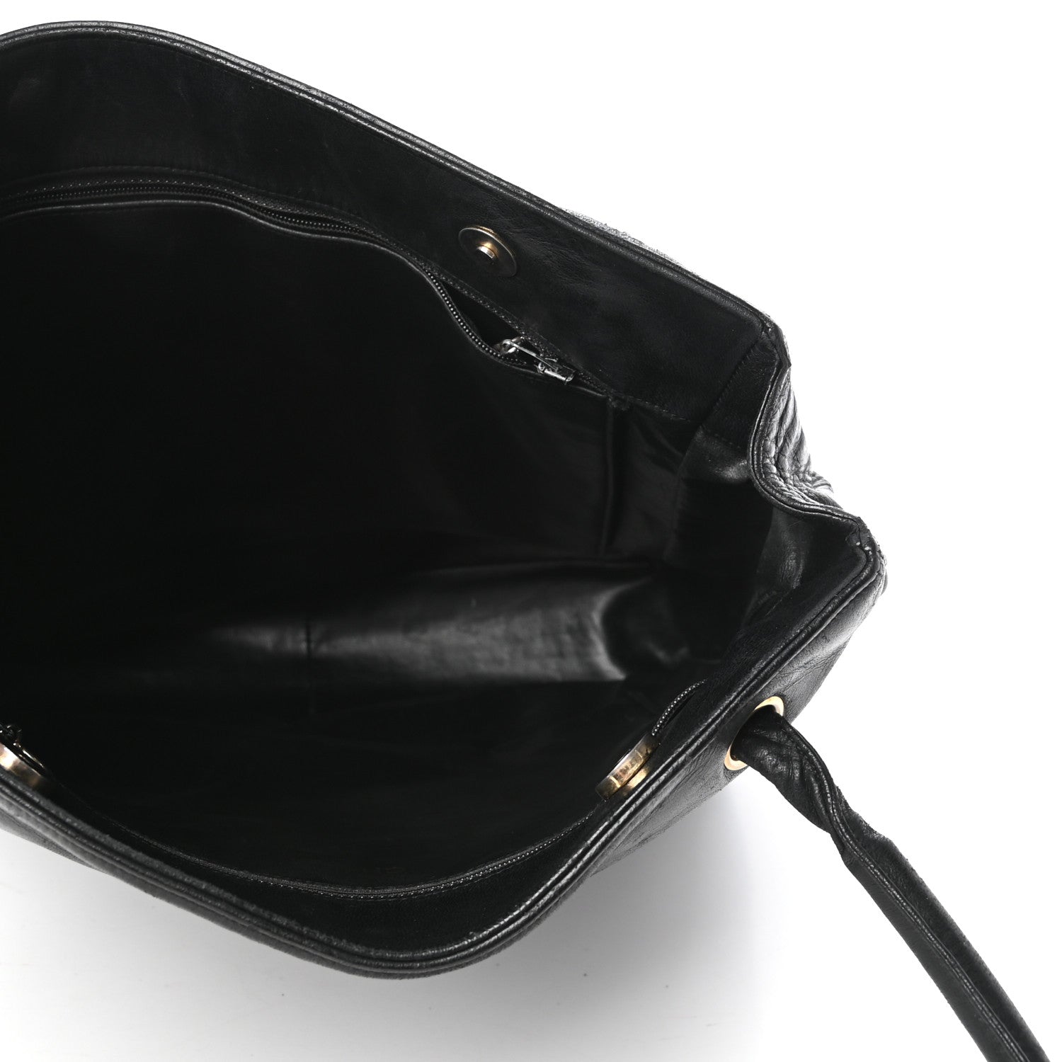 Chanel Lambskin CC Shoulder Bag Black 5 of 9
