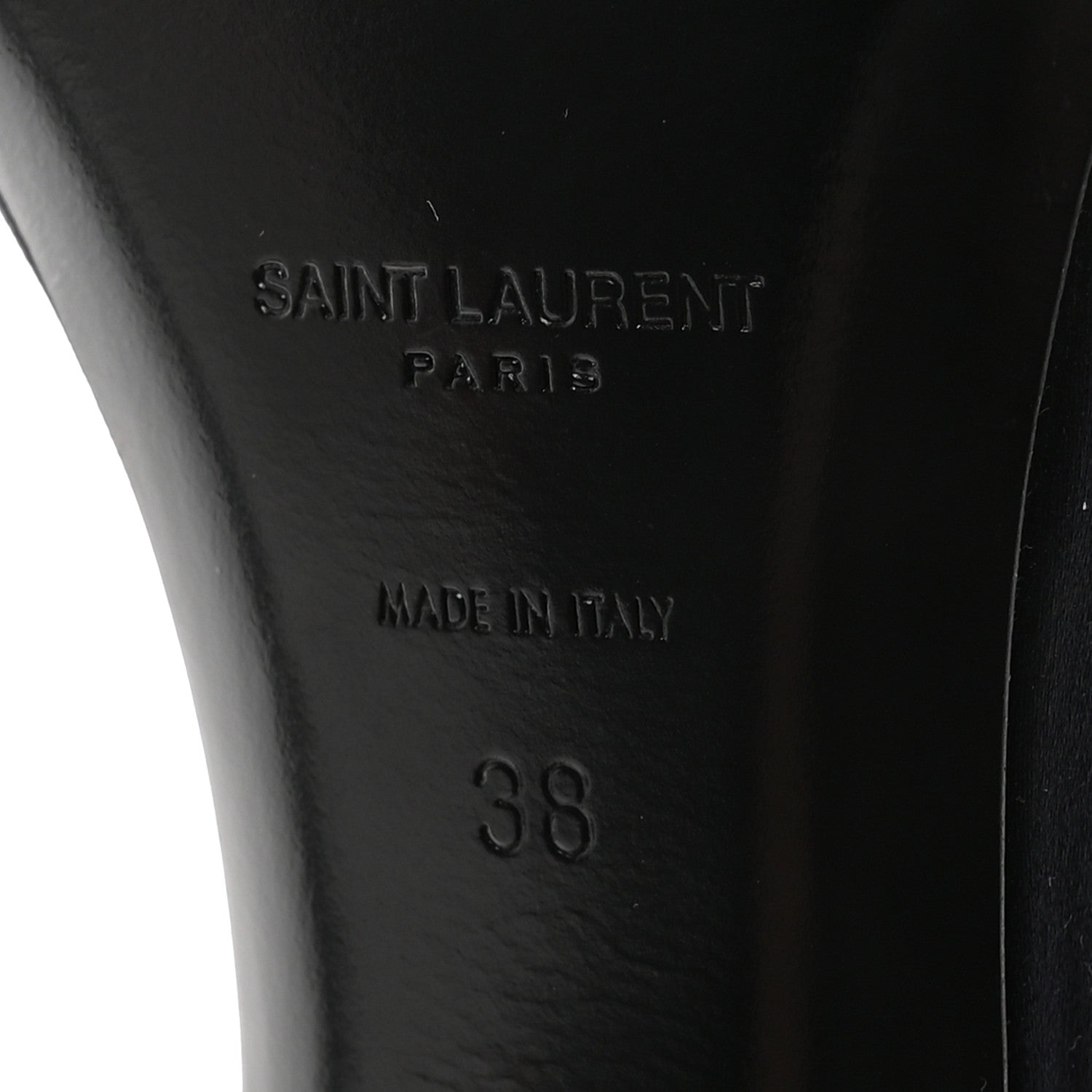 Saint Laurent Crepe Satin Dive Mule Sandals 38 Patriot Navy 7 of 10