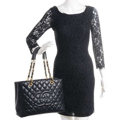 Chanel Caviar Grand Shopping Tote GST Black 2 of 7