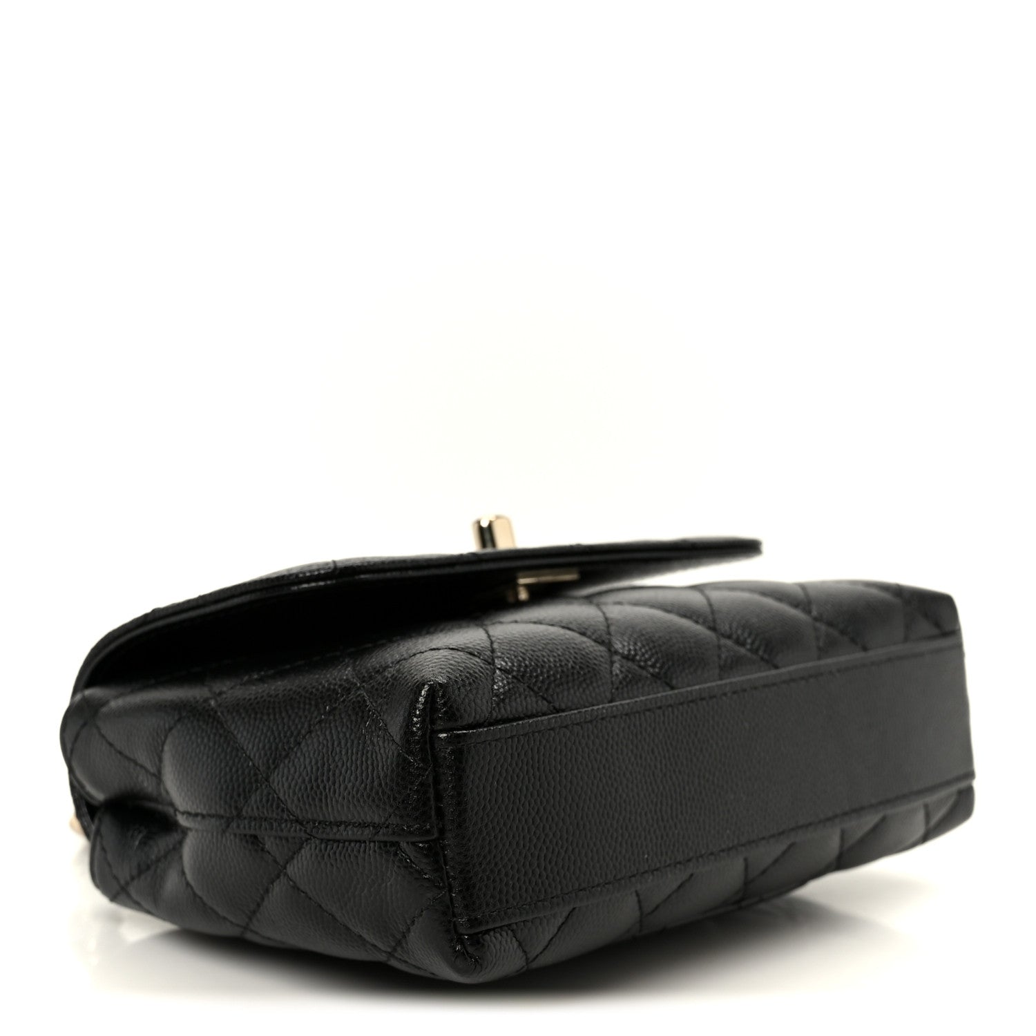 Chanel Caviar Quilted Coco Handle Clutch With Chain Black 4 of 12