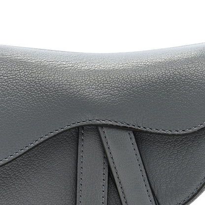 Christian Dior Grained Calfskin Mini Saddle Bag Sky Blue 7 of 9