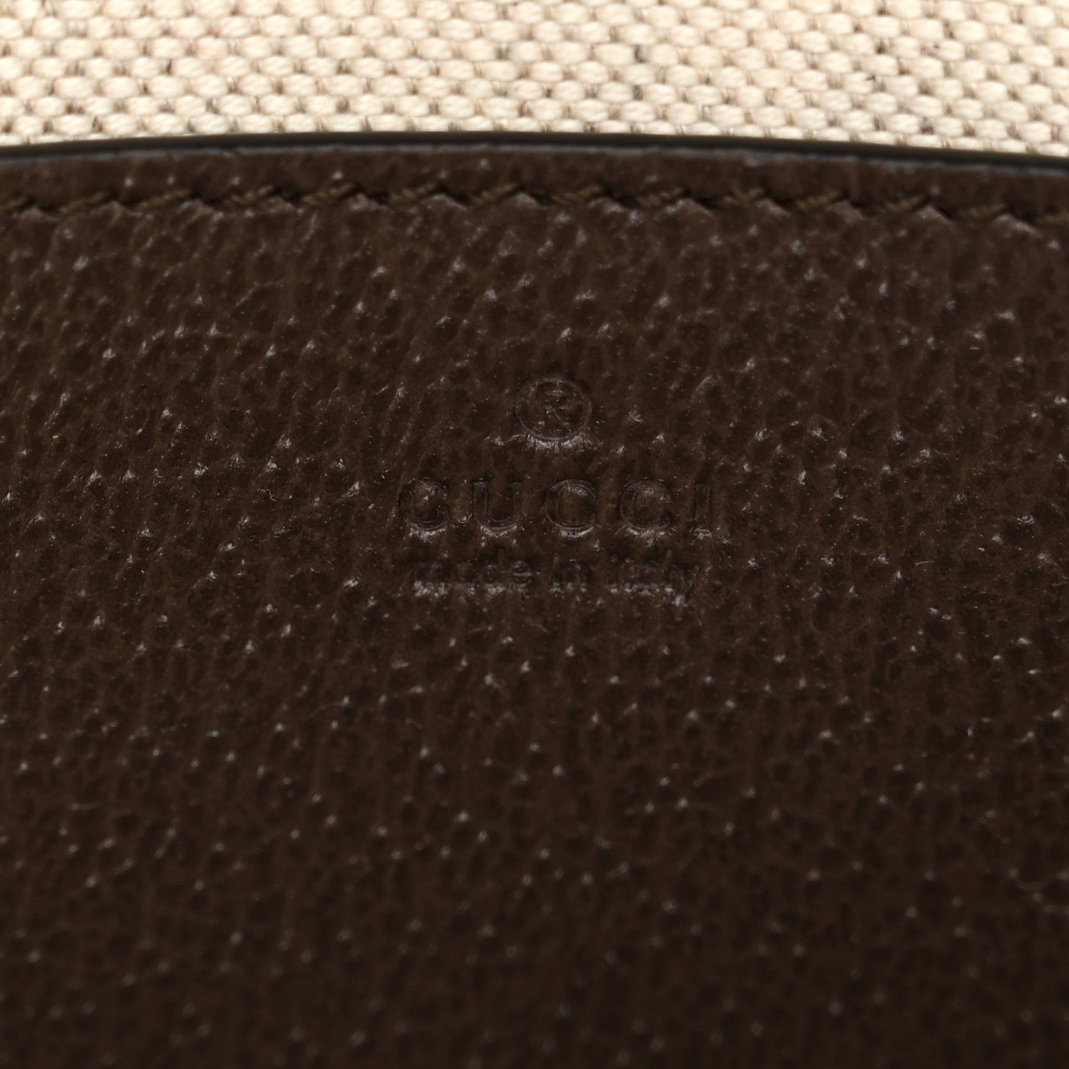 Gucci GG Supreme Monogram Textured Dollar Calfskin Web Mini Ophidia Envelope Shoulder Bag Beige Ebony 6 of 11