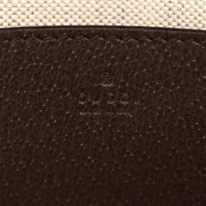 Gucci GG Supreme Monogram Textured Dollar Calfskin Web Mini Ophidia Envelope Shoulder Bag Beige Ebony 6 of 11