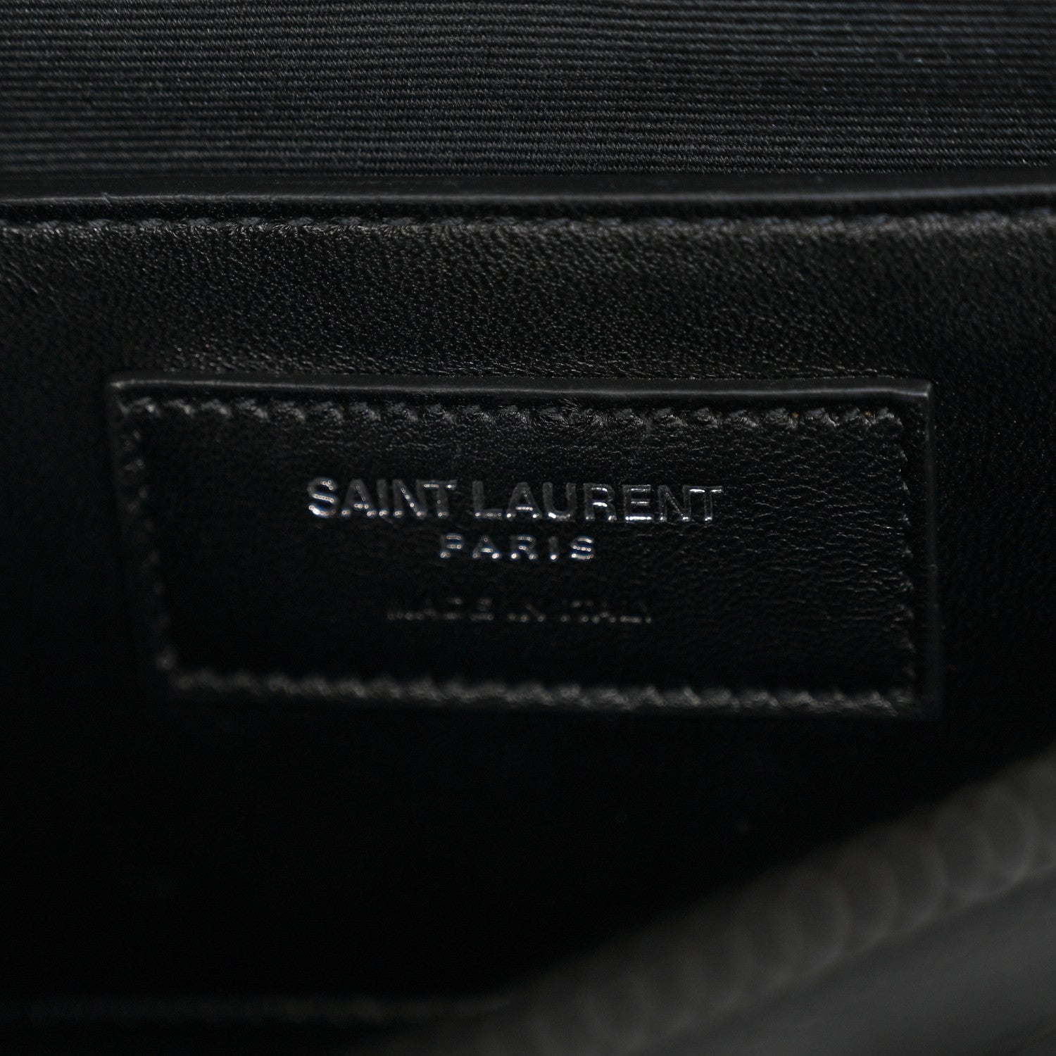 Saint Laurent Sheepskin Matelasse Chevron Monogram Monochrome Large College Satchel Black 6 of 10