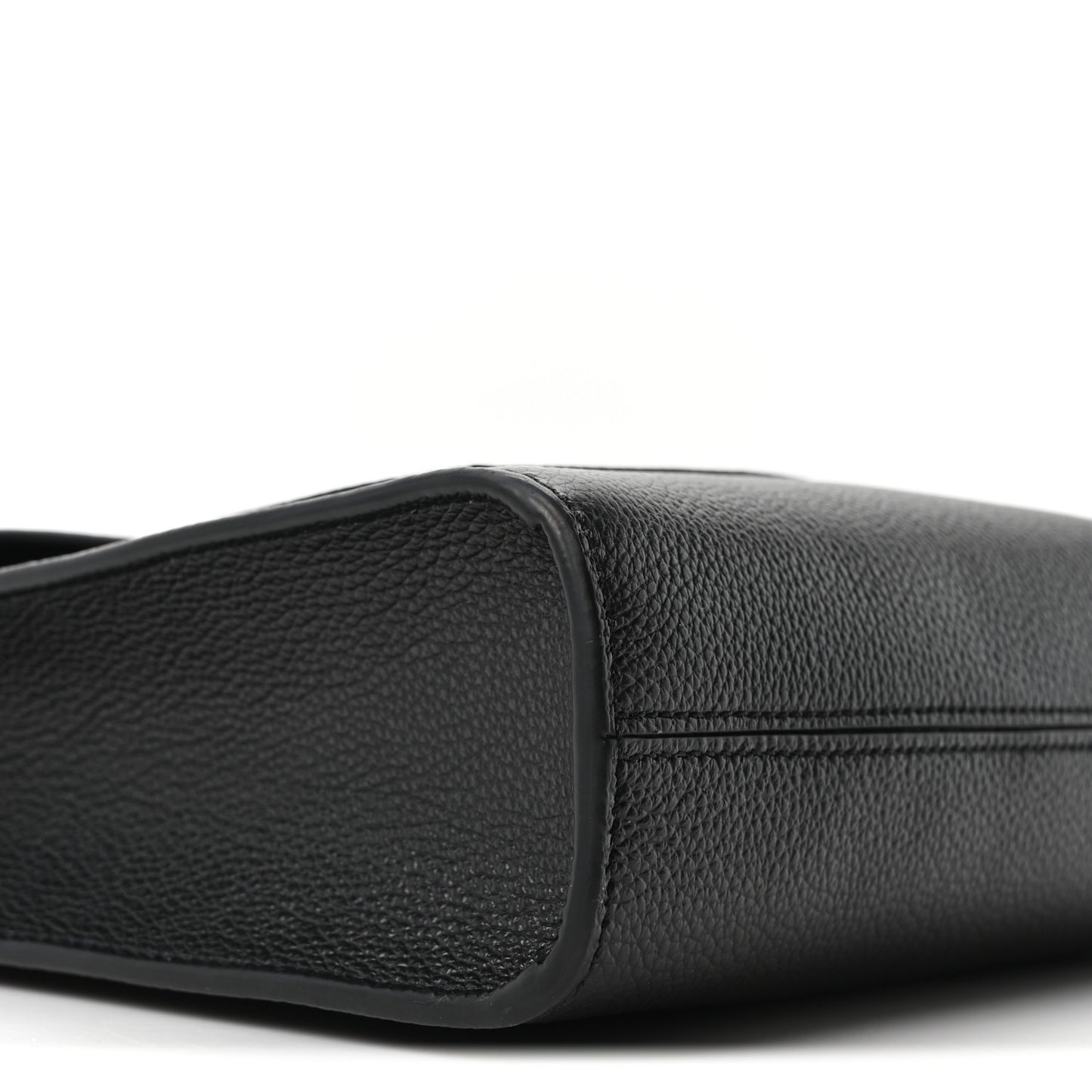 Natural Grain Calfskin Antony Messenger Crossbody Black