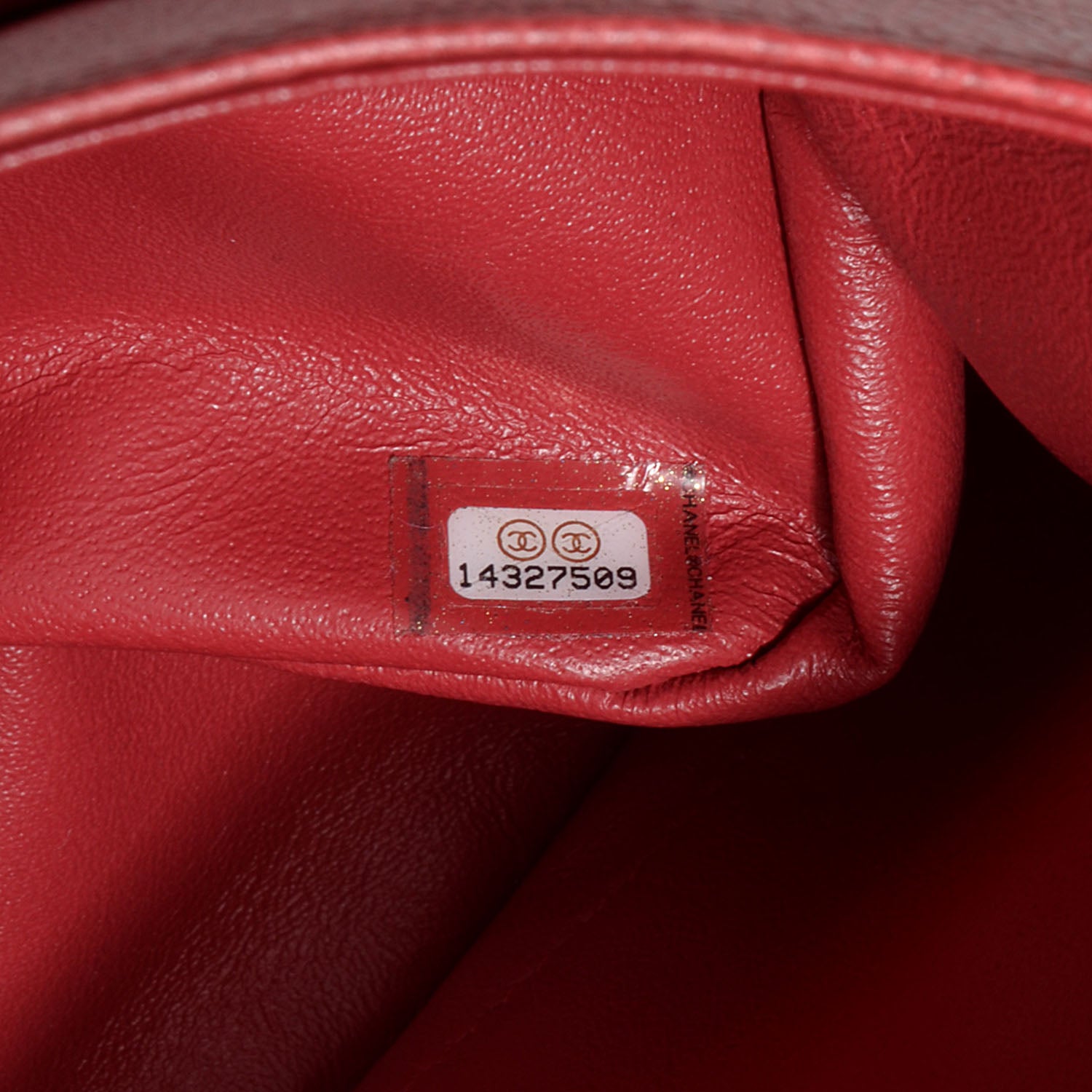 Chanel Caviar Jumbo Double Flap Dark Red 8 of 9