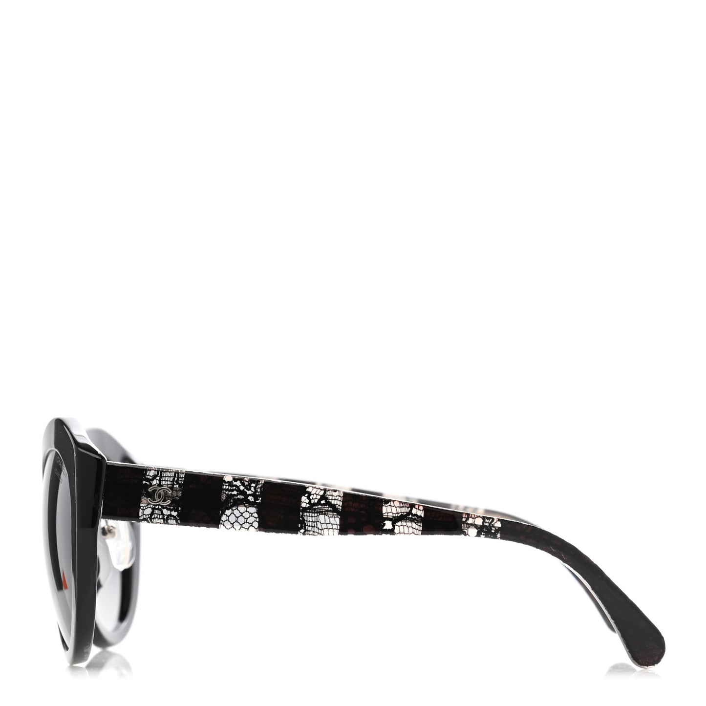 Acetate Lace Effect Sunglasses 5294 Black