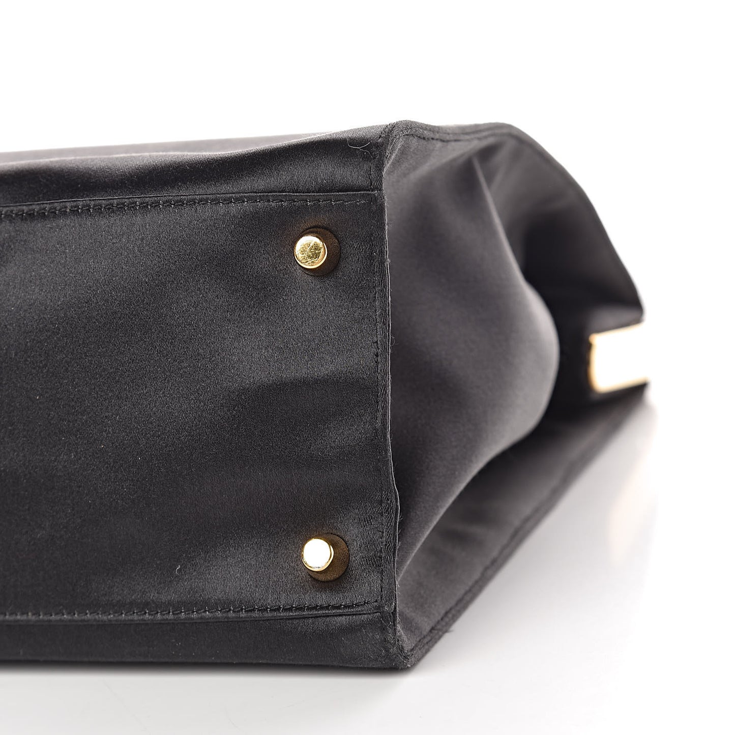 Satin Framed Bag Black
